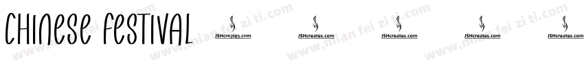 Chinese festival字体转换